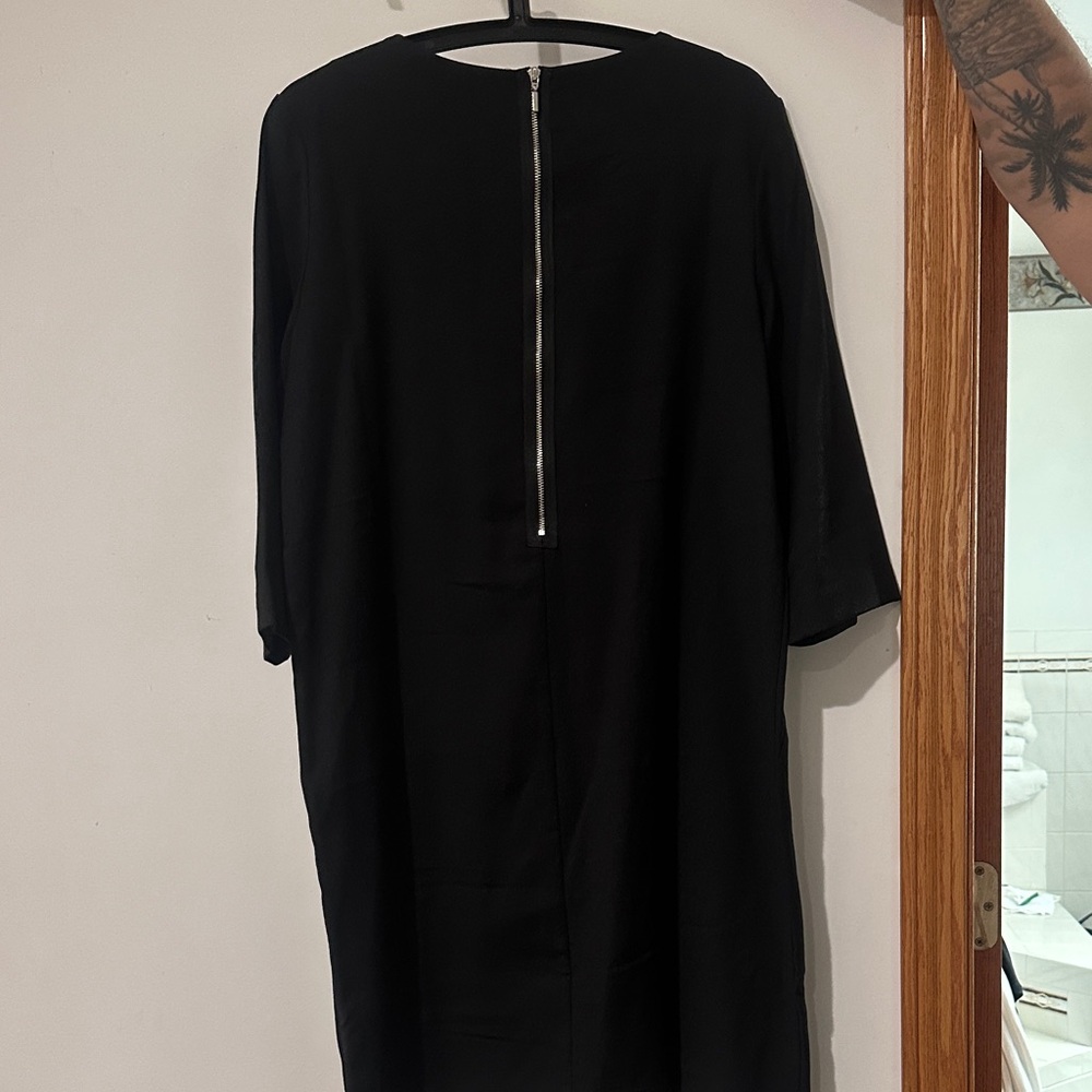 GAP Black Long Sleeve Dress with Zipper
